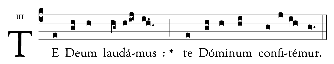 Te Deum laudamus, iuxta morem romanum